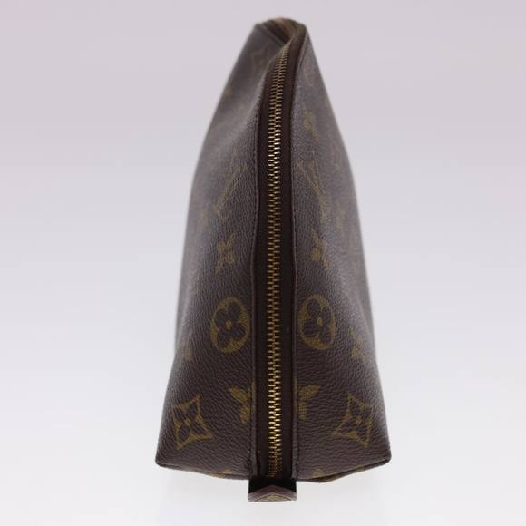 LOUIS VUITTON Monogram Trousse Demi Ronde Cosmetic Pouch M47520 LV Auth hk660 - Picture 3 of 16